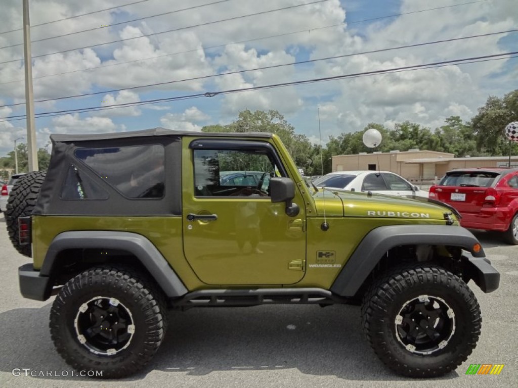 2007 Wrangler Rubicon 4x4 - Rescue Green Metallic / Dark Slate Gray/Medium Slate Gray photo #9