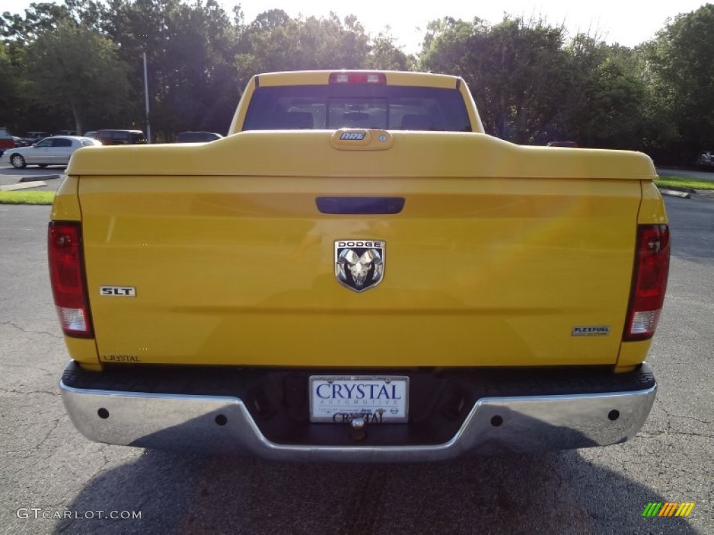 2009 Ram 1500 SLT Quad Cab - Detonator Yellow / Dark Slate/Medium Graystone photo #7