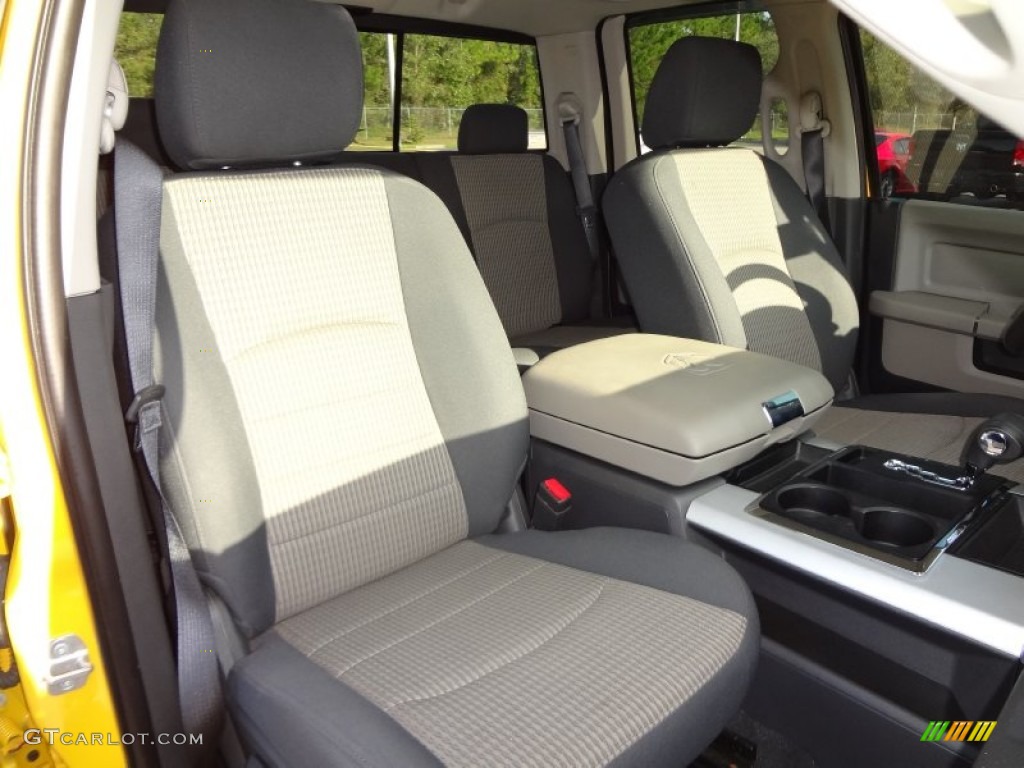 2009 Ram 1500 SLT Quad Cab - Detonator Yellow / Dark Slate/Medium Graystone photo #12