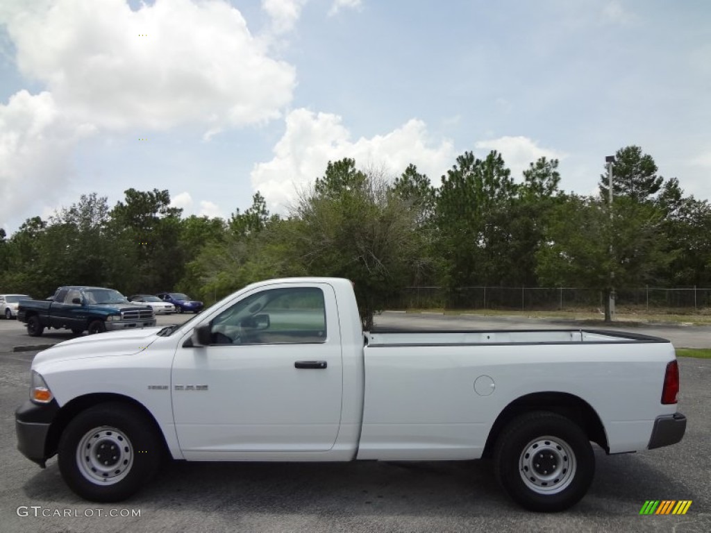 2010 Ram 1500 ST Regular Cab - Stone White / Dark Slate/Medium Graystone photo #2