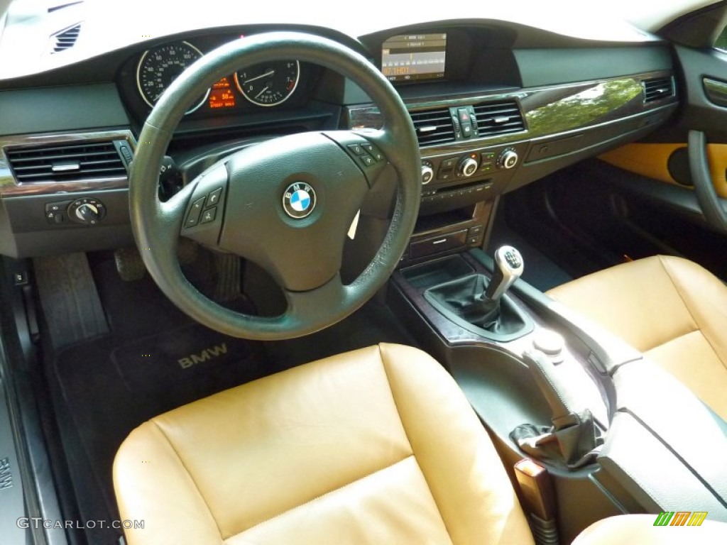 Natural Brown Interior 2008 BMW 5 Series 535i Sedan Photo #68881971