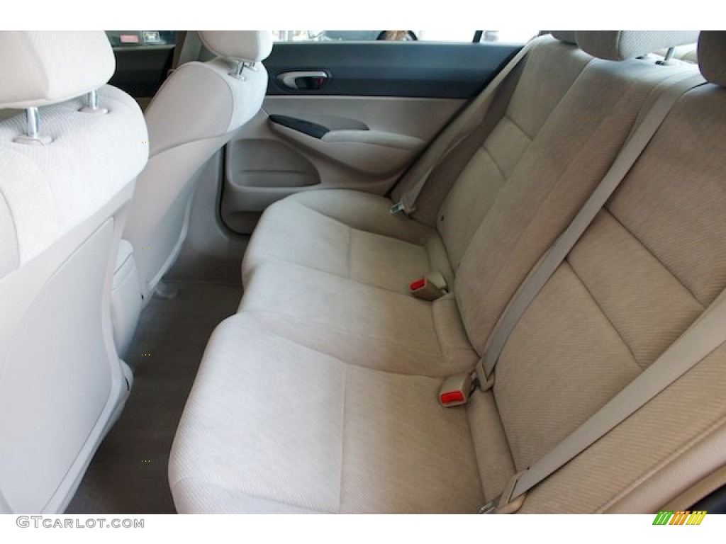 2010 Civic LX Sedan - Urban Titanium Metallic / Beige photo #4