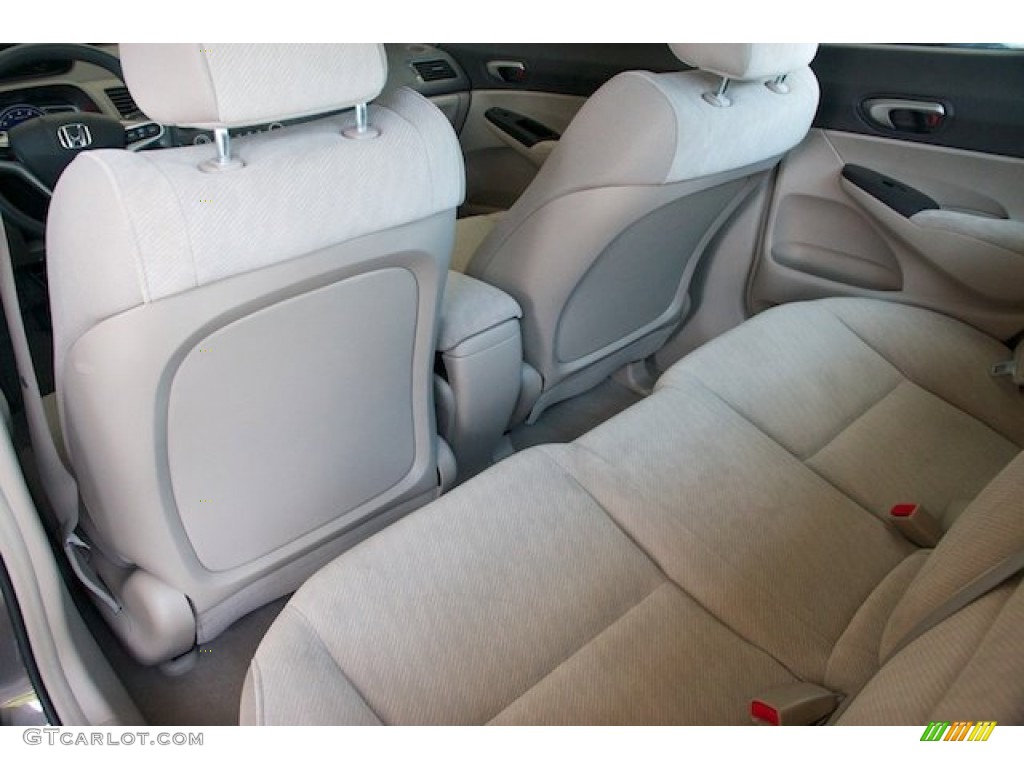 2010 Civic LX Sedan - Urban Titanium Metallic / Beige photo #15