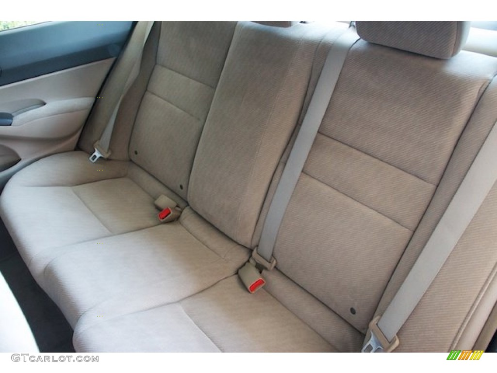 2010 Civic LX Sedan - Urban Titanium Metallic / Beige photo #16