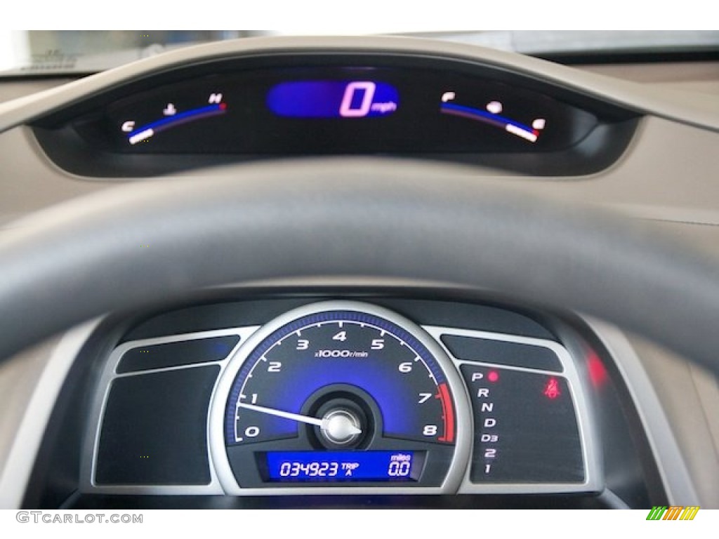 2010 Civic LX Sedan - Urban Titanium Metallic / Beige photo #23