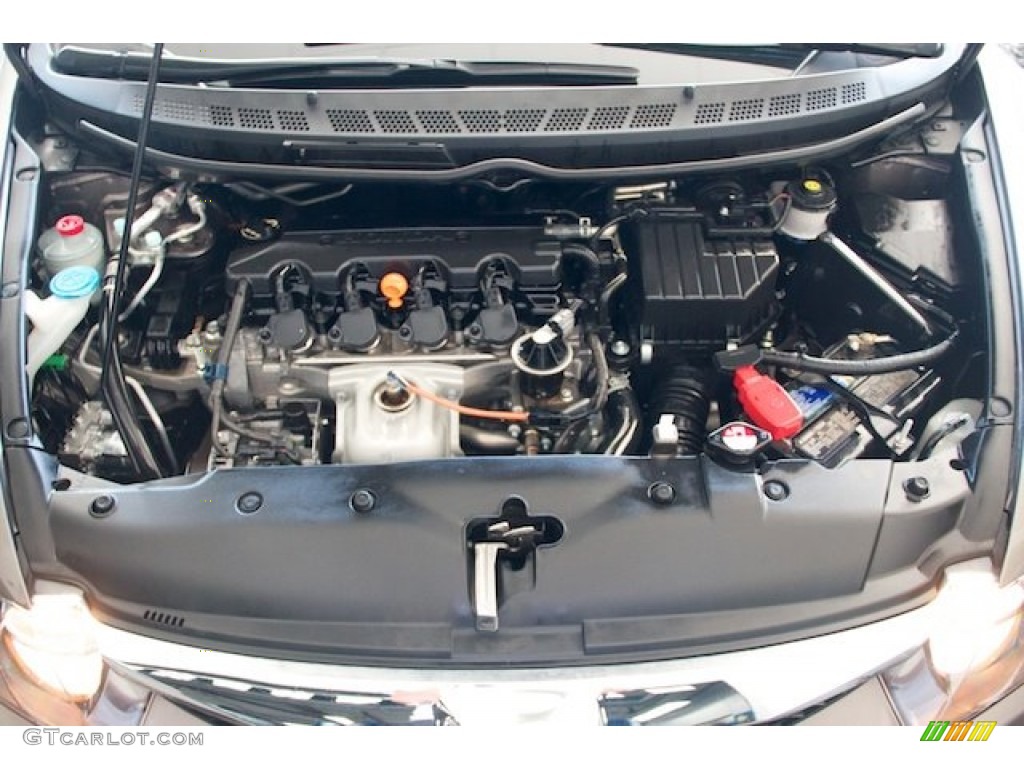 2010 Civic LX Sedan - Urban Titanium Metallic / Beige photo #28