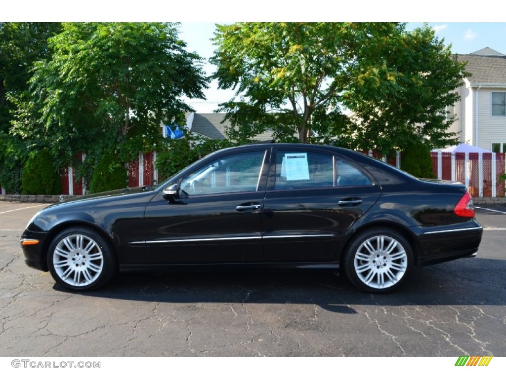 Black 2007 Mercedes-Benz E 350 4Matic Sedan Exterior Photo #68884278