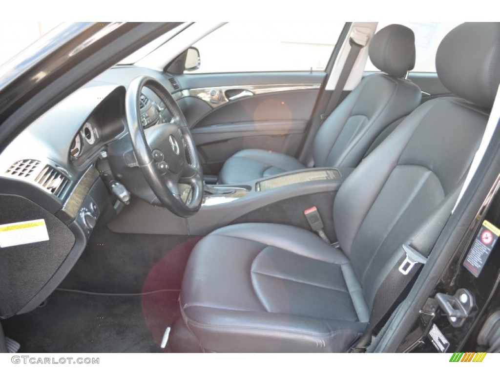 Black Interior 2007 Mercedes-Benz E 350 4Matic Sedan Photo #68884314