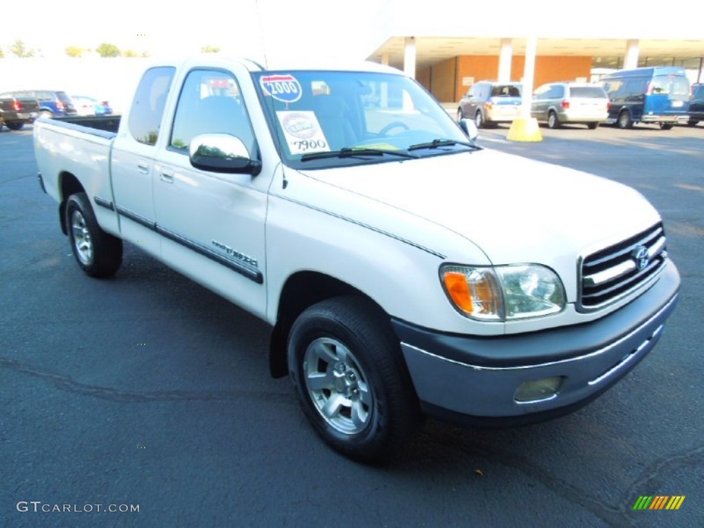 2000 Tundra SR5 Extended Cab - Natural White / Light Charcoal photo #1