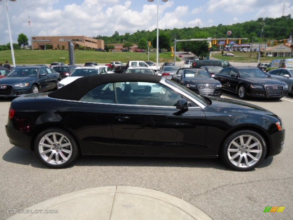 Brilliant Black 2012 Audi A5 2.0T Cabriolet Exterior Photo #68885085