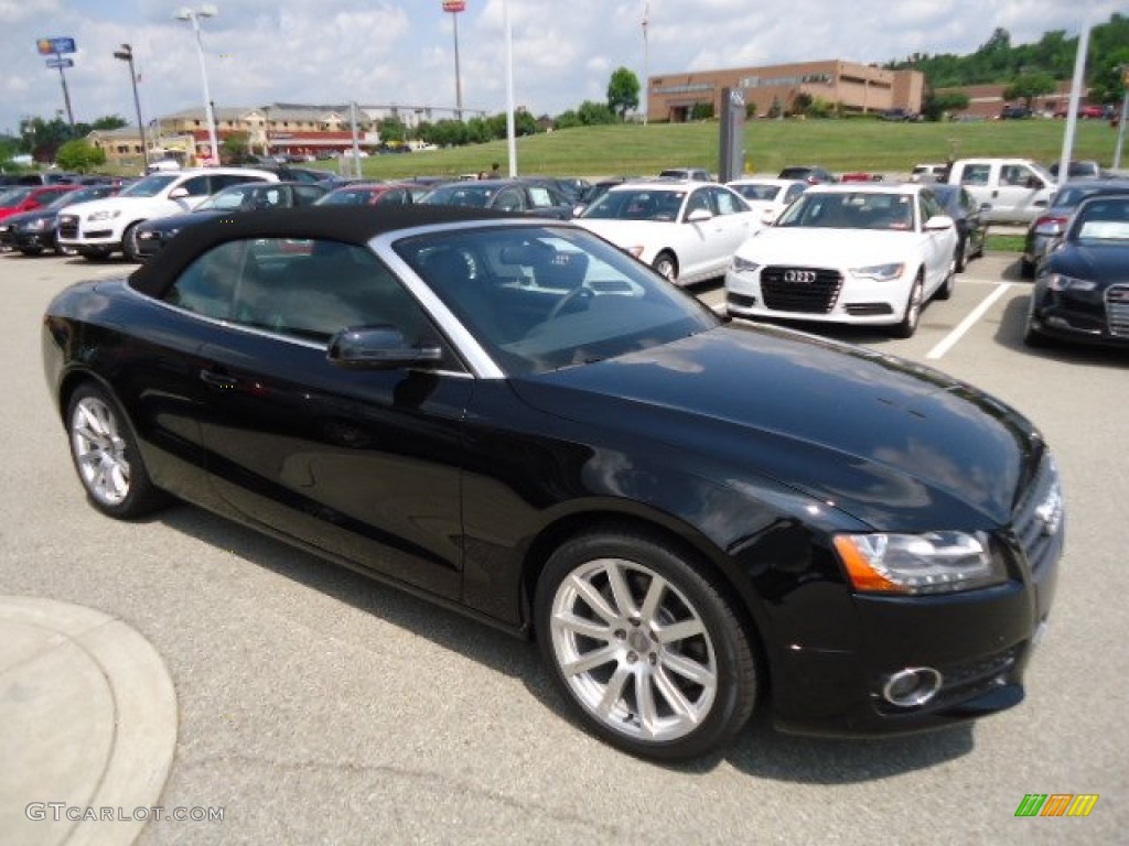 2012 A5 2.0T Cabriolet - Brilliant Black / Black photo #7