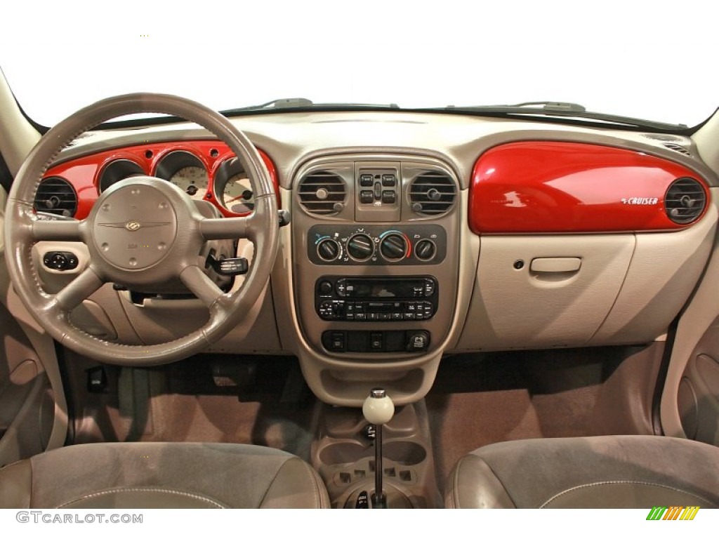 2003 PT Cruiser Limited - Inferno Red Pearl / Taupe/Pearl Beige photo #17