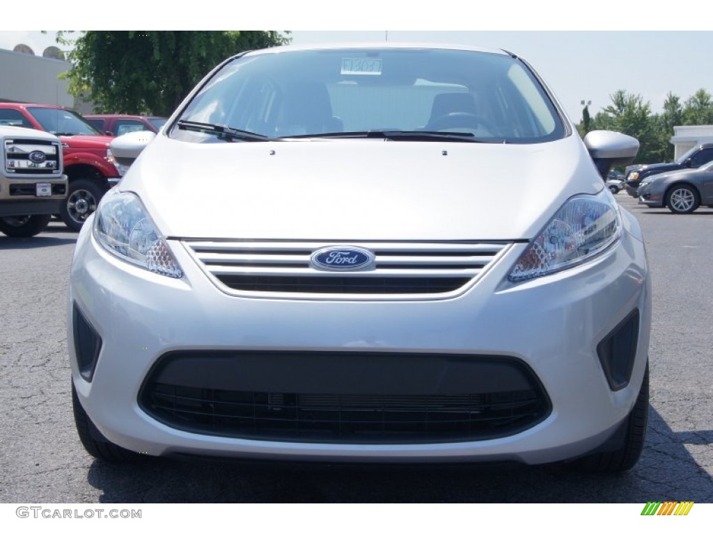 2013 Fiesta S Sedan - Ingot Silver / Charcoal Black/Light Stone photo #7
