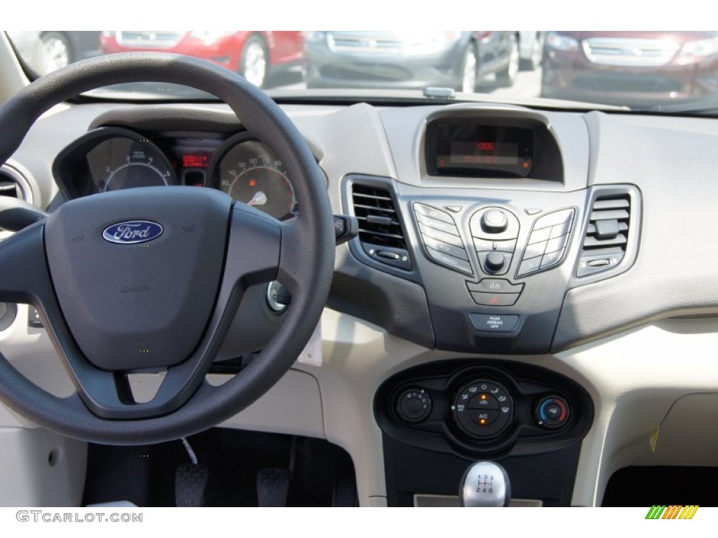 2013 Fiesta S Sedan - Ingot Silver / Charcoal Black/Light Stone photo #17