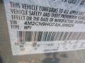  2010 Mariner V6 Premier 4WD Steel Blue Metallic Color Code UN