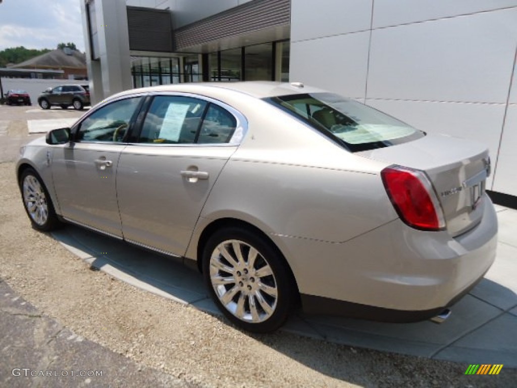 2009 MKS AWD Sedan - Smokestone Metallic / Light Camel photo #3