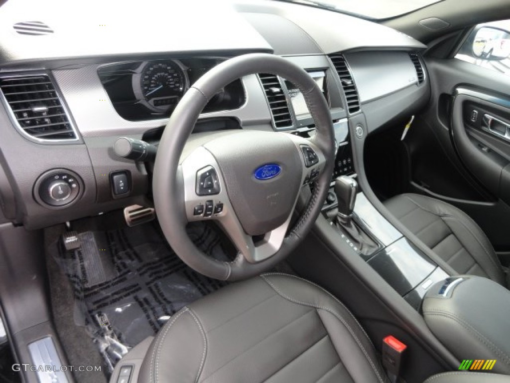 SHO Charcoal Black Leather Interior 2013 Ford Taurus SHO AWD Photo #68887524