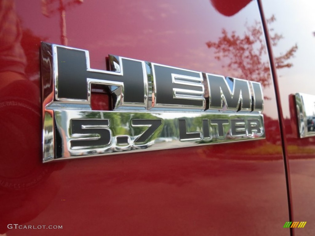 2012 Ram 1500 Big Horn Crew Cab - Deep Cherry Red Crystal Pearl / Dark Slate Gray/Medium Graystone photo #6