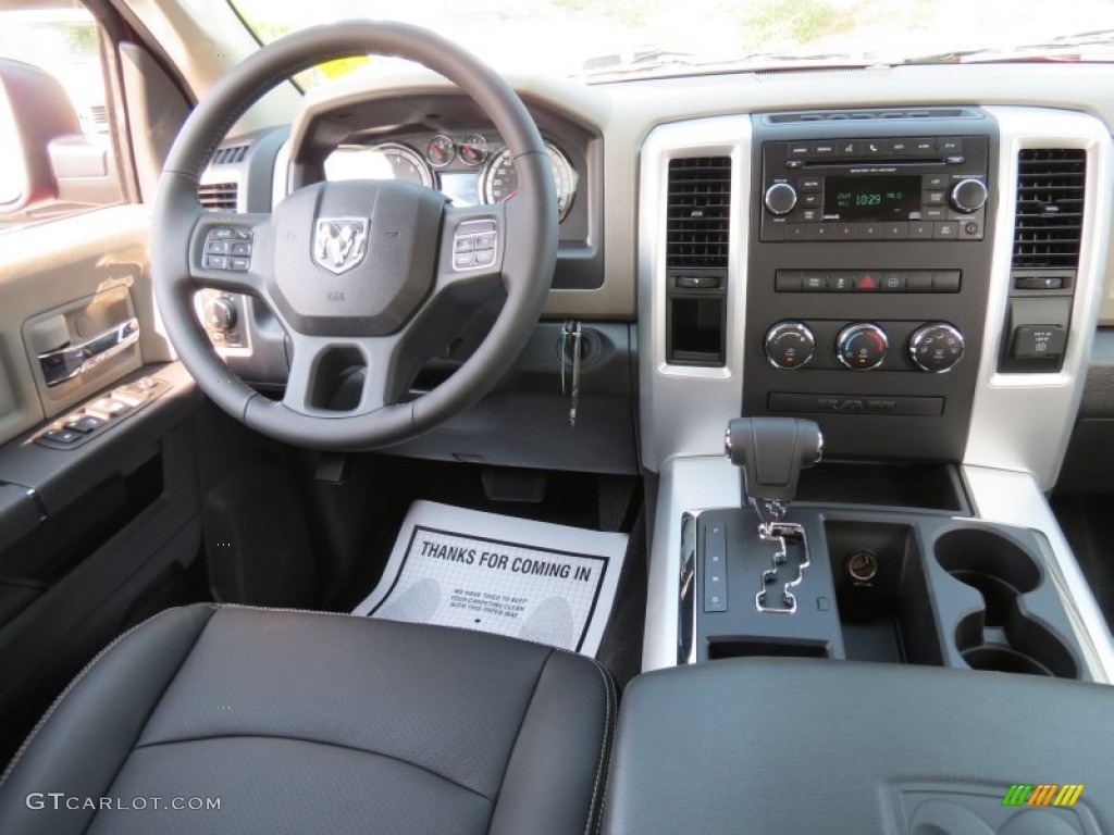 2012 Ram 1500 Big Horn Crew Cab - Deep Cherry Red Crystal Pearl / Dark Slate Gray/Medium Graystone photo #10