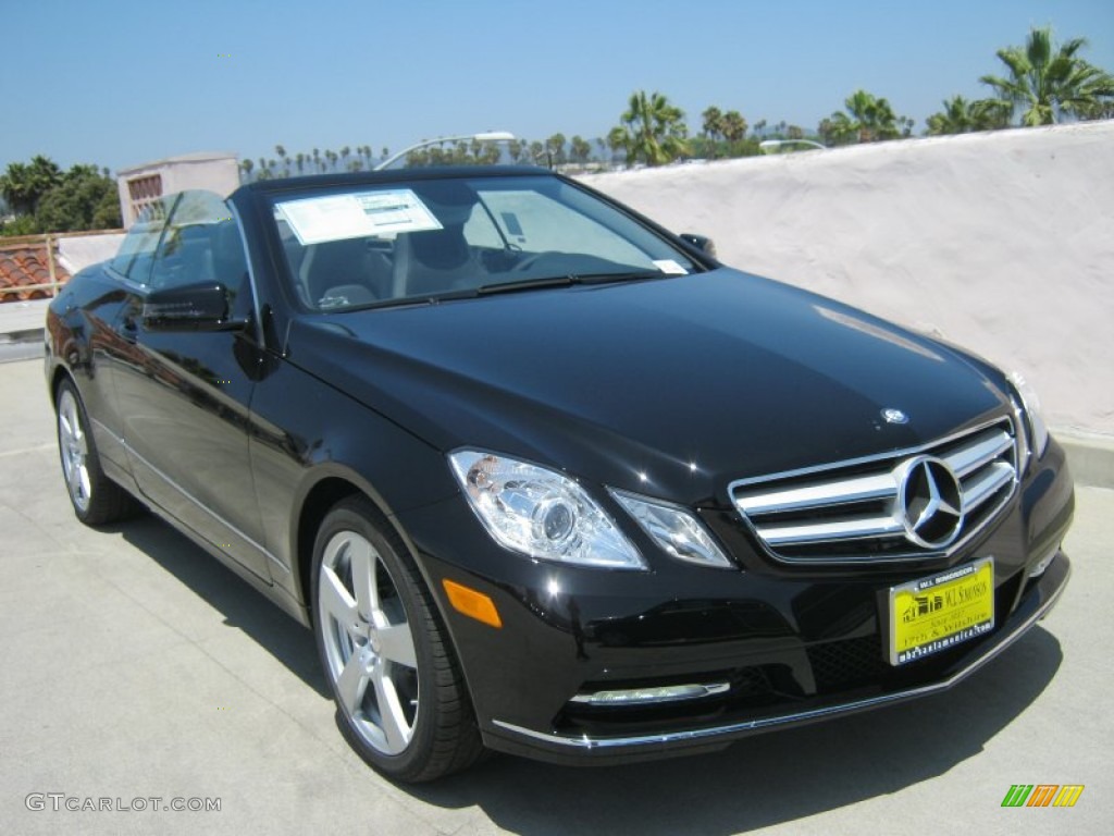 2013 E 350 Cabriolet - Black / Black photo #1