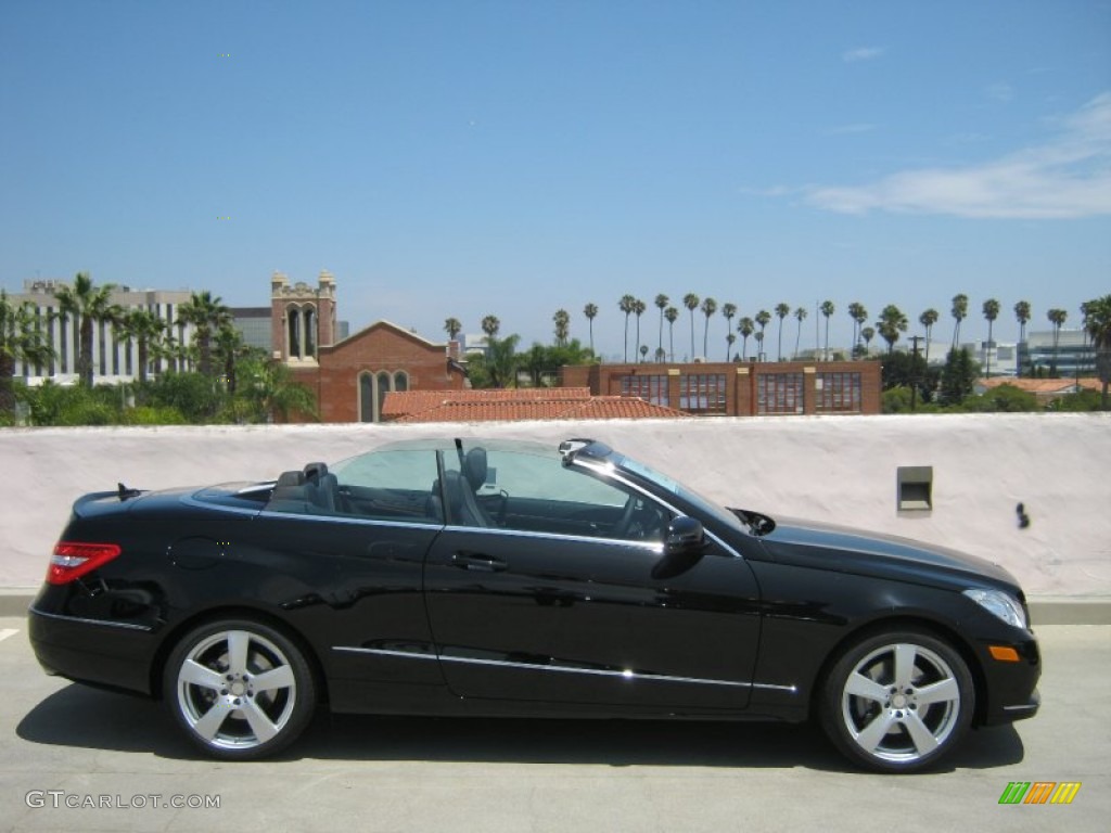 Black 2013 Mercedes-Benz E 350 Cabriolet Exterior Photo #68888592