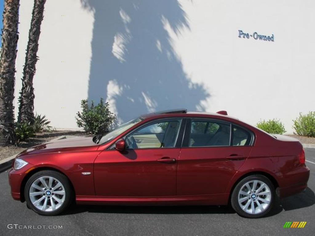 Vermillion Red Metallic 2011 BMW 3 Series 328i Sedan Exterior Photo #68891790