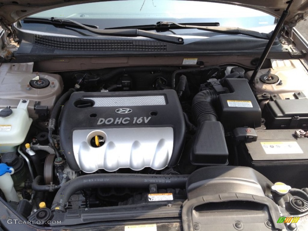 2008 Hyundai Sonata GLS 2.4 Liter DOHC 16-Valve VVT 4 Cylinder Engine Photo #68892240