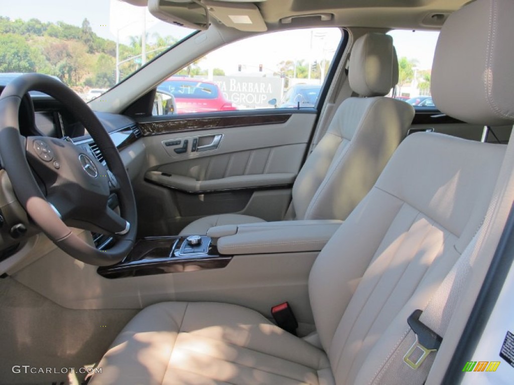Almond Interior 2013 Mercedes-Benz E 350 4Matic Wagon Photo #68893008