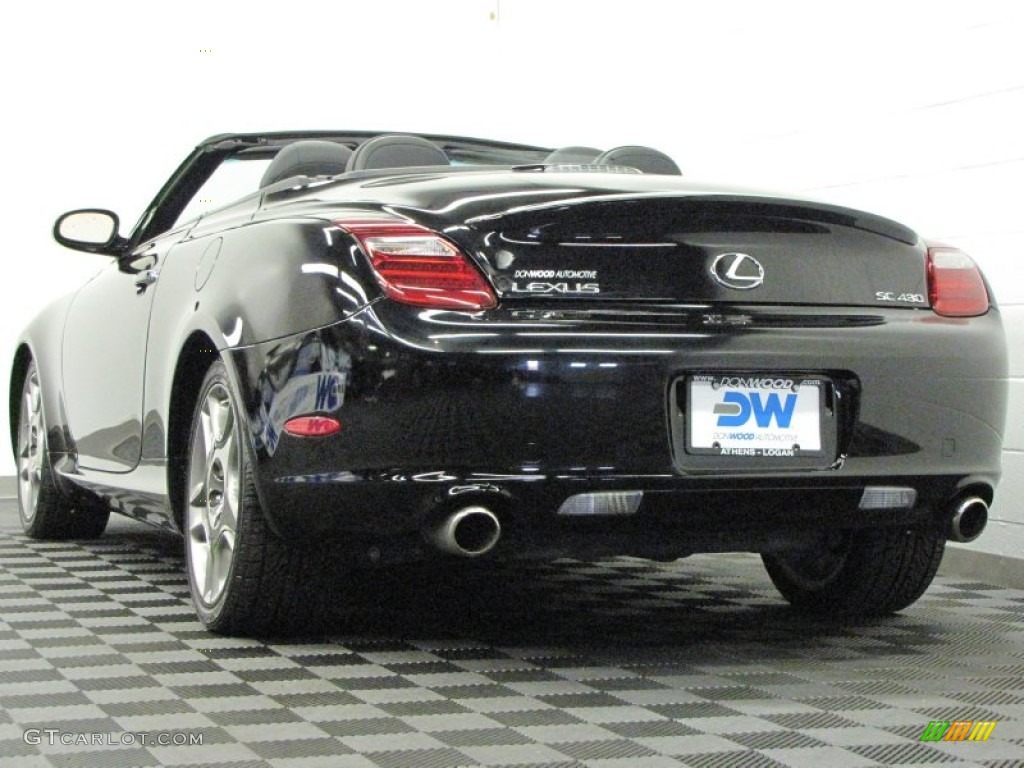 2007 SC 430 Convertible - Black Sapphire / Black photo #4