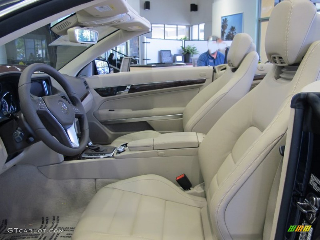 Almond Interior 2013 Mercedes-Benz E 350 Cabriolet Photo #68893164