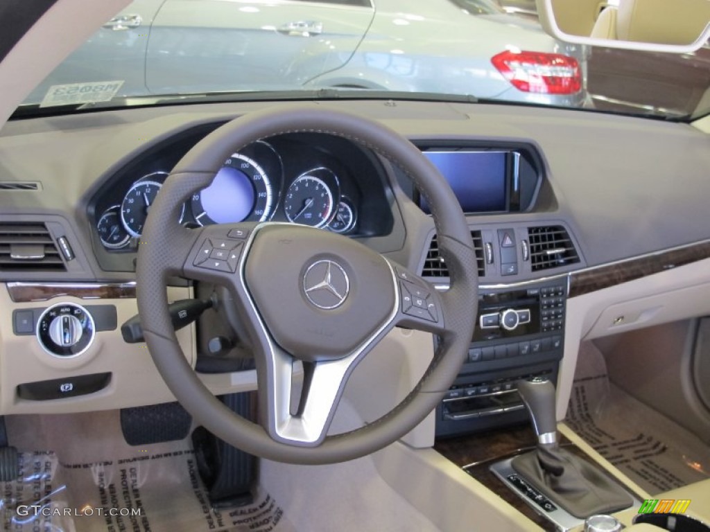 2013 Mercedes-Benz E 350 Cabriolet Almond Dashboard Photo #68893182