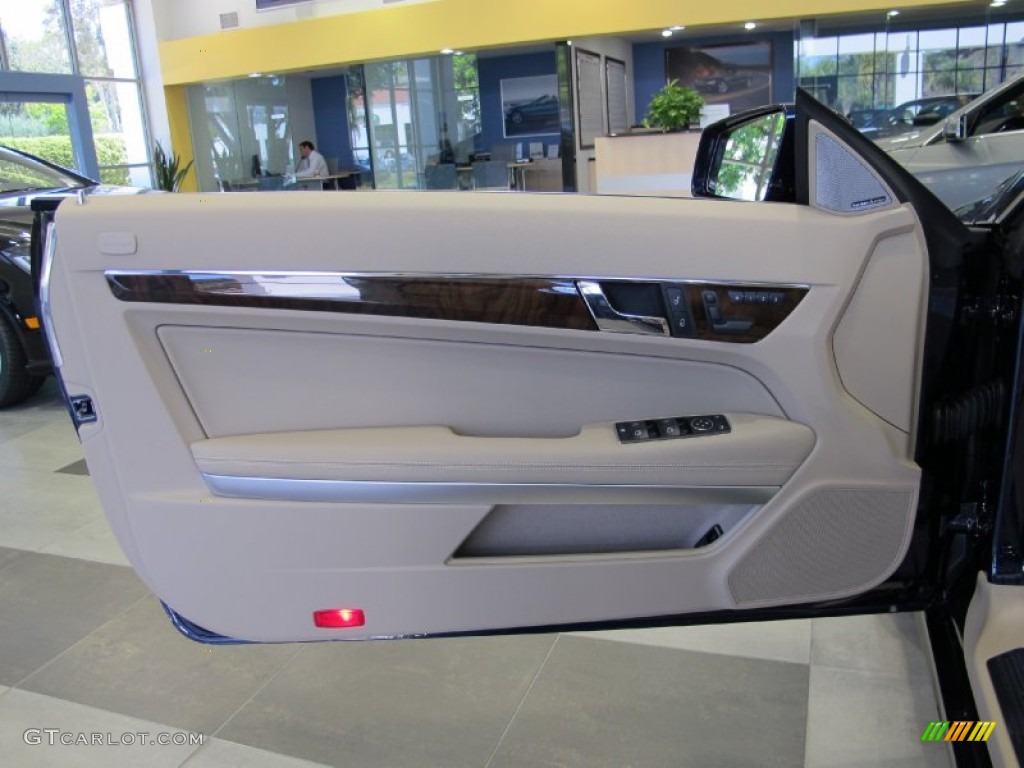 2013 Mercedes-Benz E 350 Cabriolet Almond Door Panel Photo #68893194