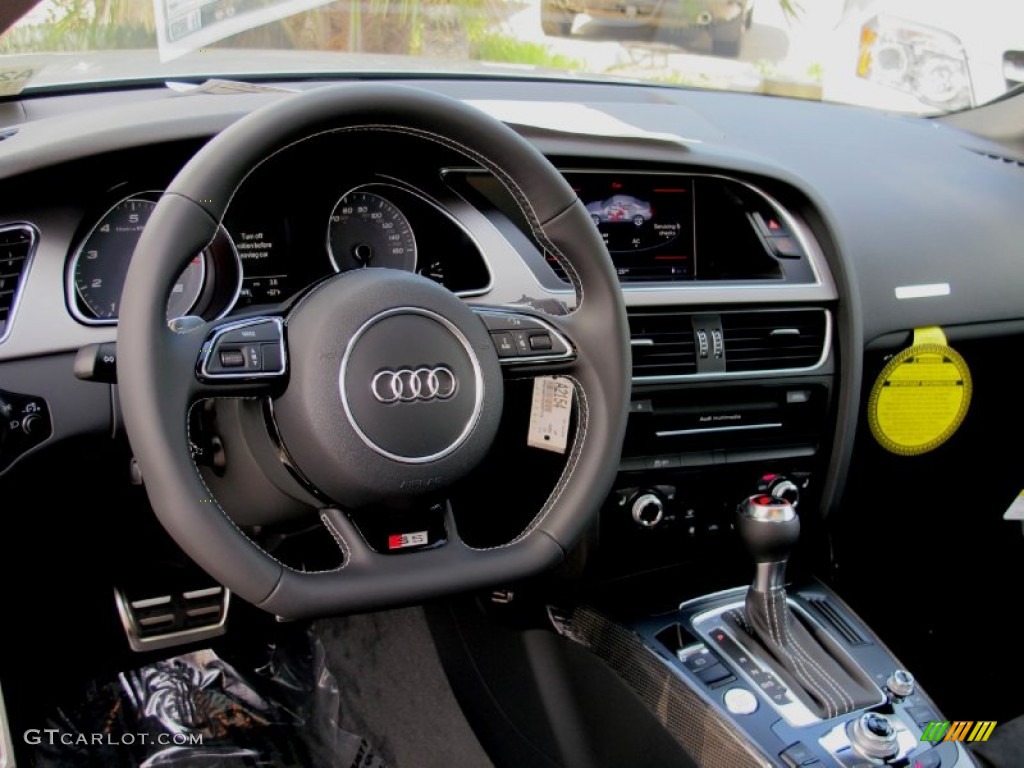 2013 Audi S5 3.0 TFSI quattro Coupe Black Dashboard Photo #68893398