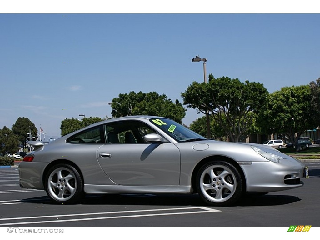 Arctic Silver Metallic 2002 Porsche 911 Carrera Coupe Exterior Photo #68893980