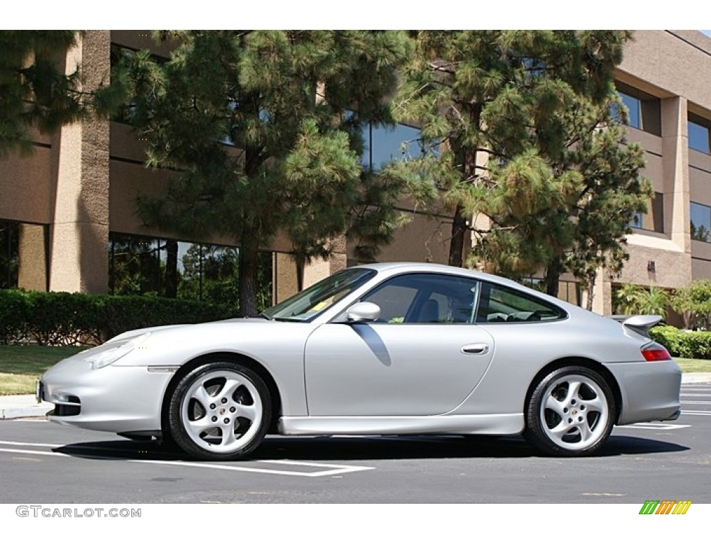 Arctic Silver Metallic 2002 Porsche 911 Carrera Coupe Exterior Photo #68894022