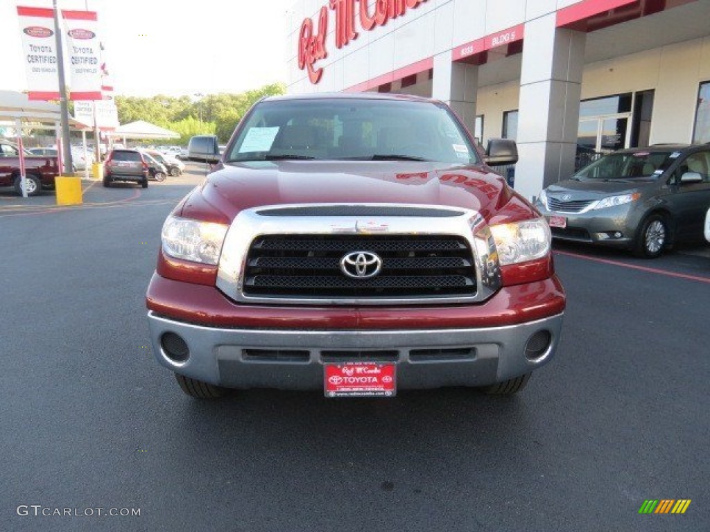 2008 Tundra SR5 Double Cab - Salsa Red Pearl / Beige photo #2