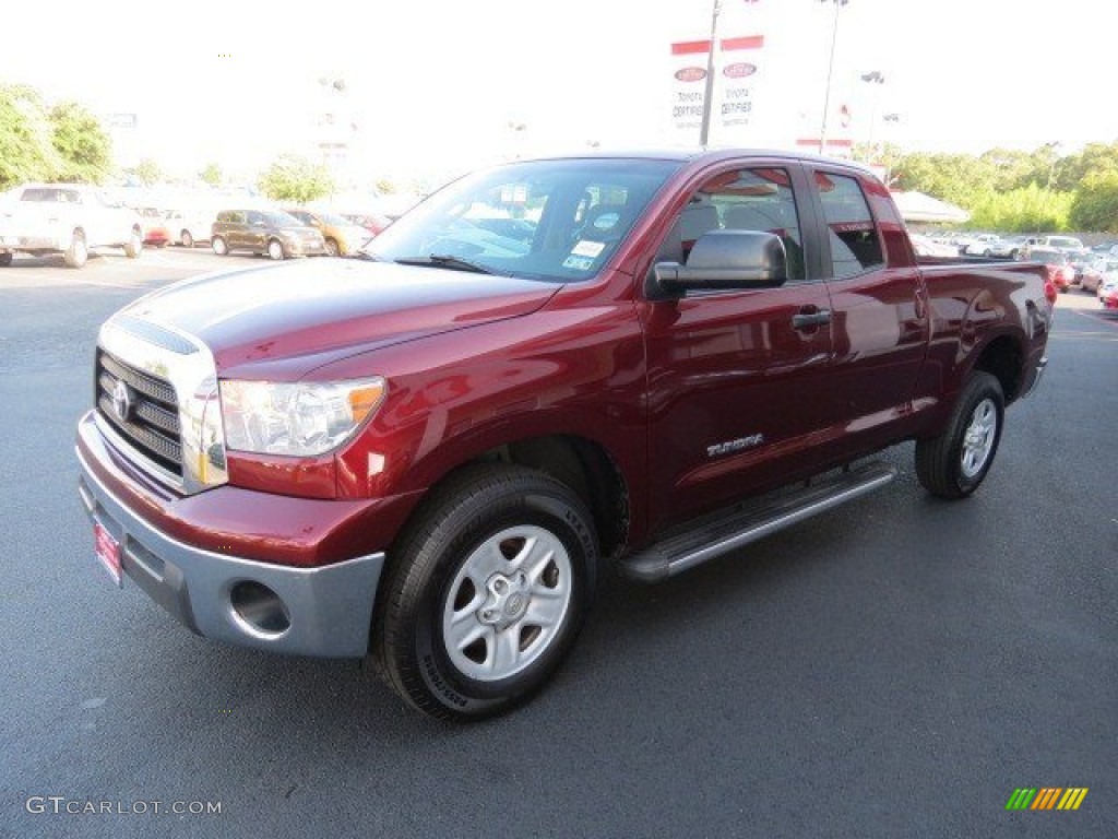 2008 Tundra SR5 Double Cab - Salsa Red Pearl / Beige photo #3
