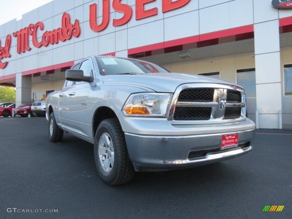 2009 Ram 1500 SLT Quad Cab 4x4 - Bright Silver Metallic / Dark Slate/Medium Graystone photo #1
