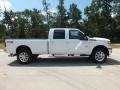 2012 White Platinum Metallic Tri-Coat Ford F350 Super Duty Lariat Crew Cab 4x4  photo #2