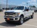 2012 White Platinum Metallic Tri-Coat Ford F350 Super Duty Lariat Crew Cab 4x4  photo #9