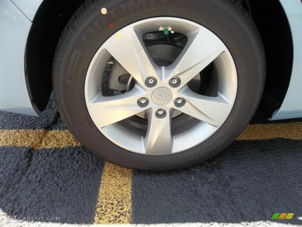 2013 Elantra GLS - Blue Sky Metallic / Beige photo #4