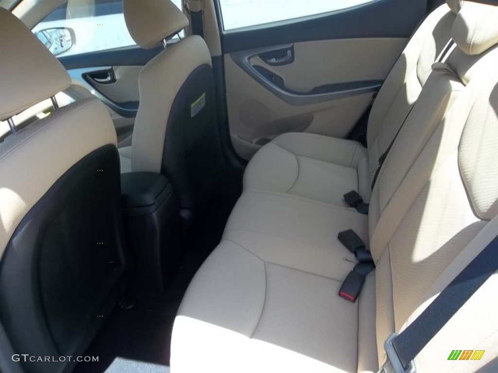 2013 Elantra GLS - Blue Sky Metallic / Beige photo #5