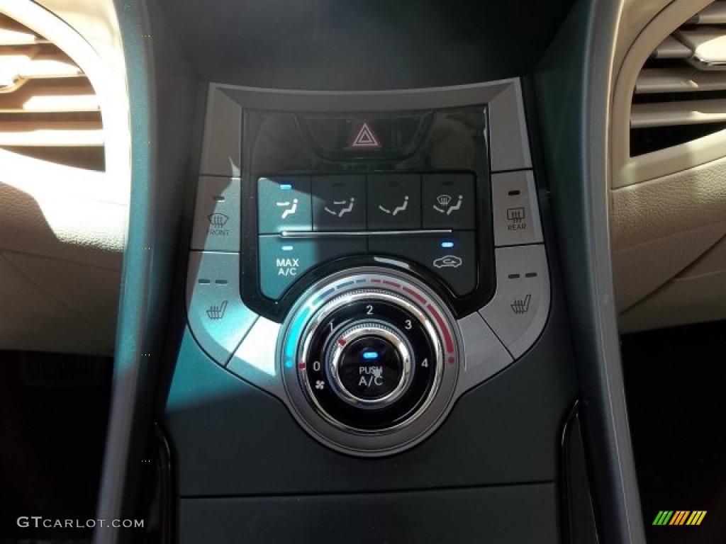 2013 Elantra GLS - Blue Sky Metallic / Beige photo #12