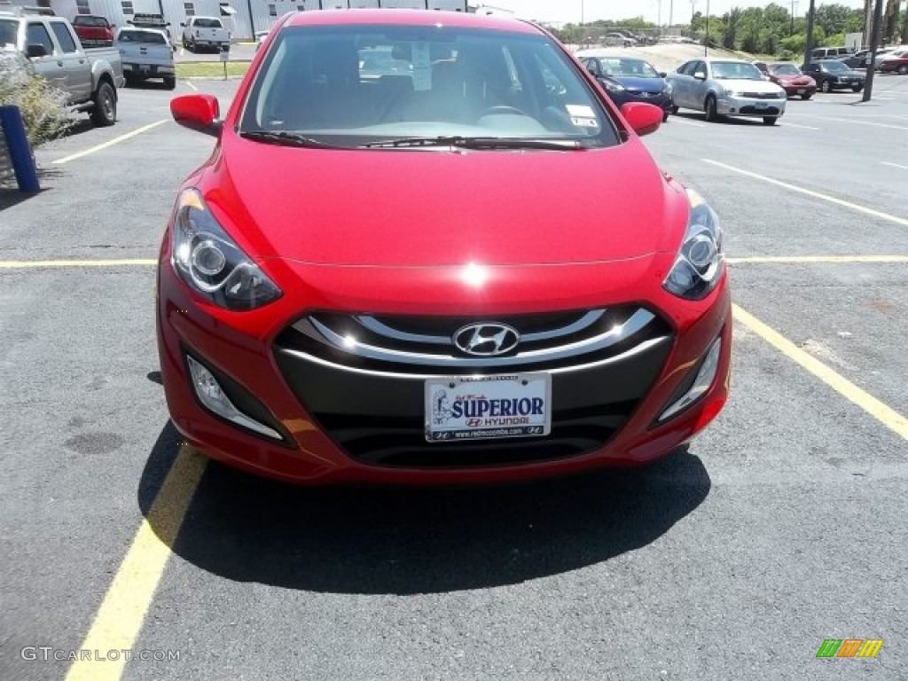 Volcanic Red Hyundai Elantra