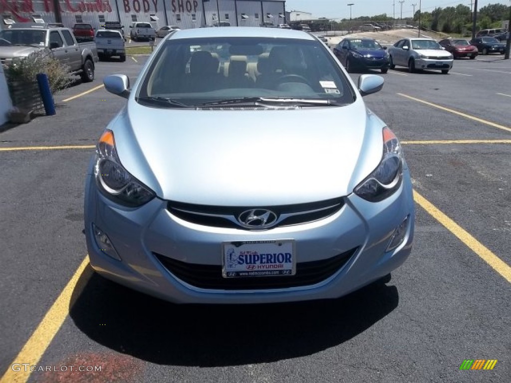 2013 Elantra GLS - Blue Sky Metallic / Beige photo #1