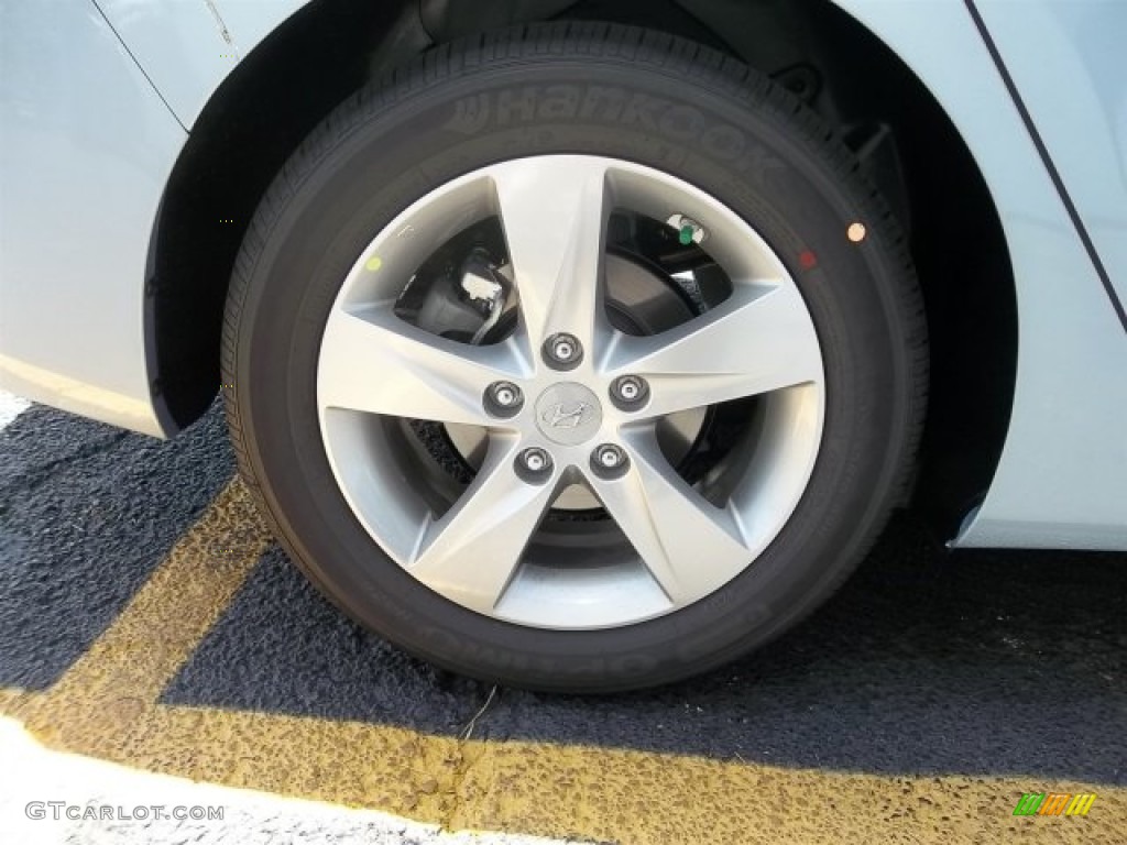 2013 Elantra GLS - Blue Sky Metallic / Beige photo #5
