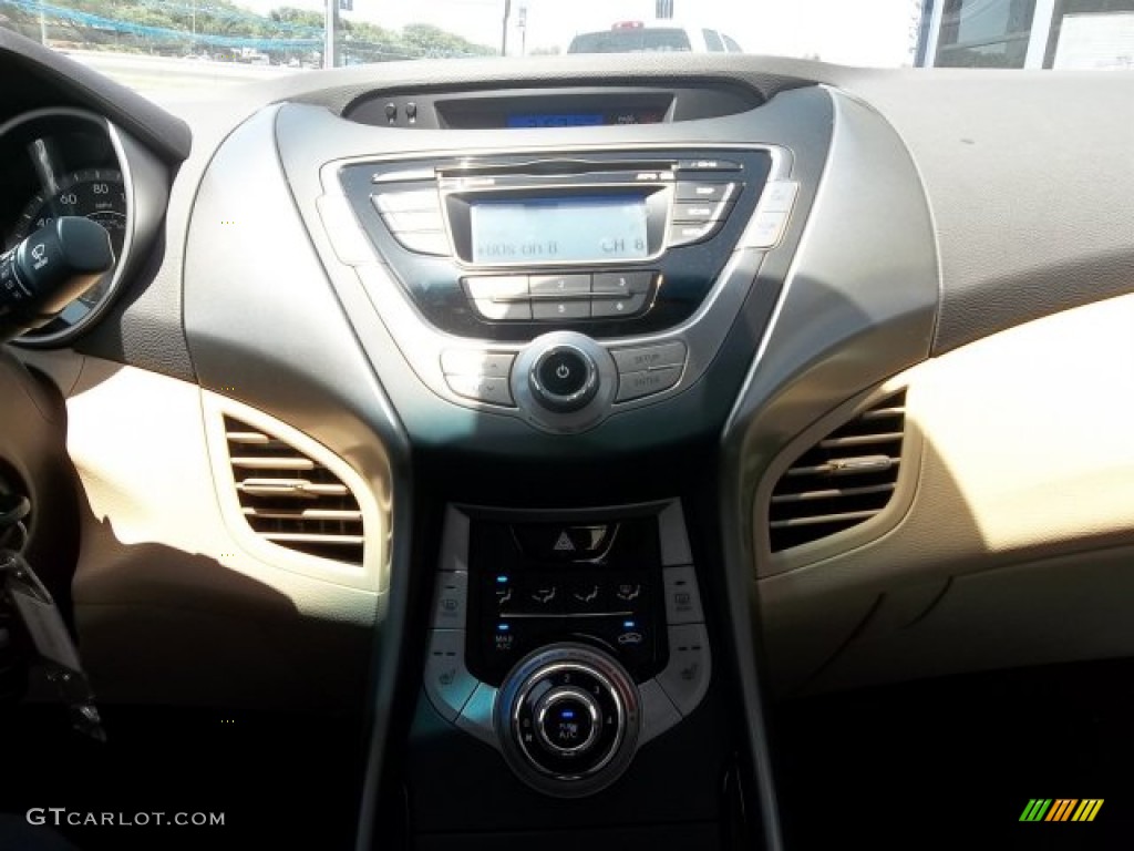 2013 Elantra GLS - Blue Sky Metallic / Beige photo #11