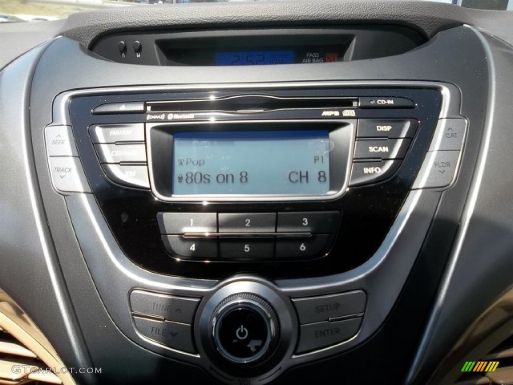 2013 Elantra GLS - Blue Sky Metallic / Beige photo #12