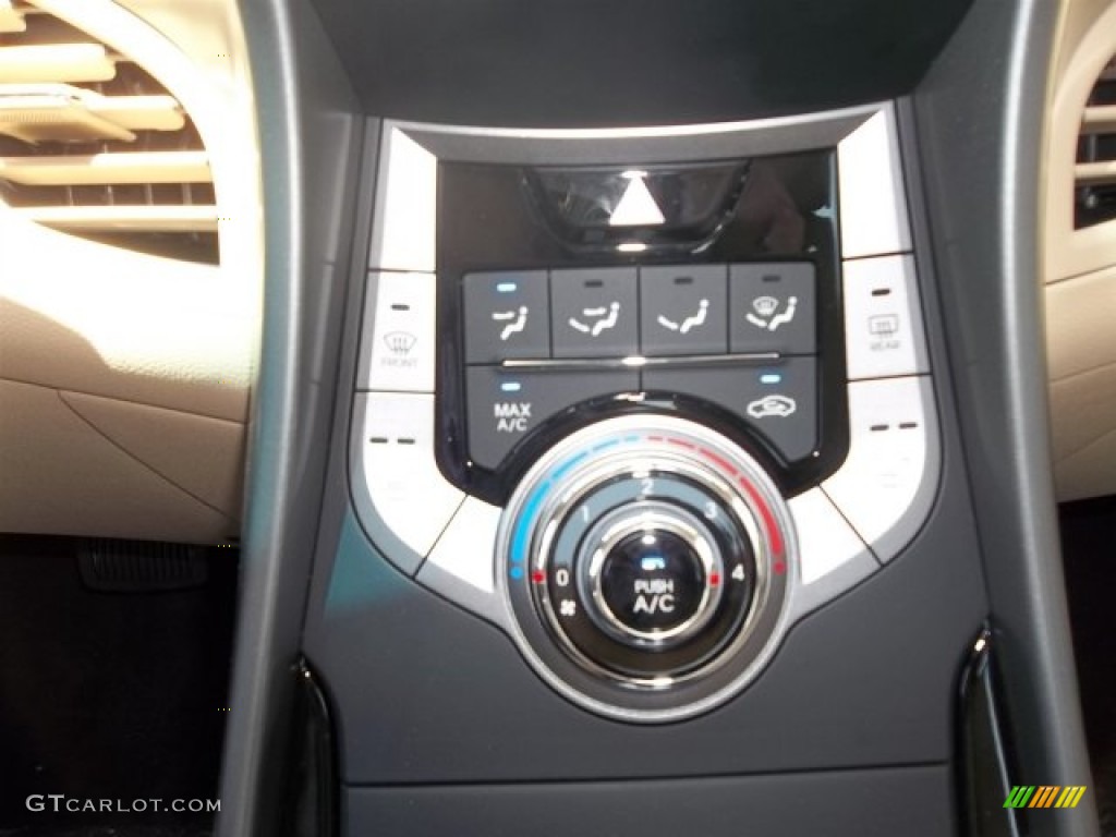 2013 Elantra GLS - Blue Sky Metallic / Beige photo #13