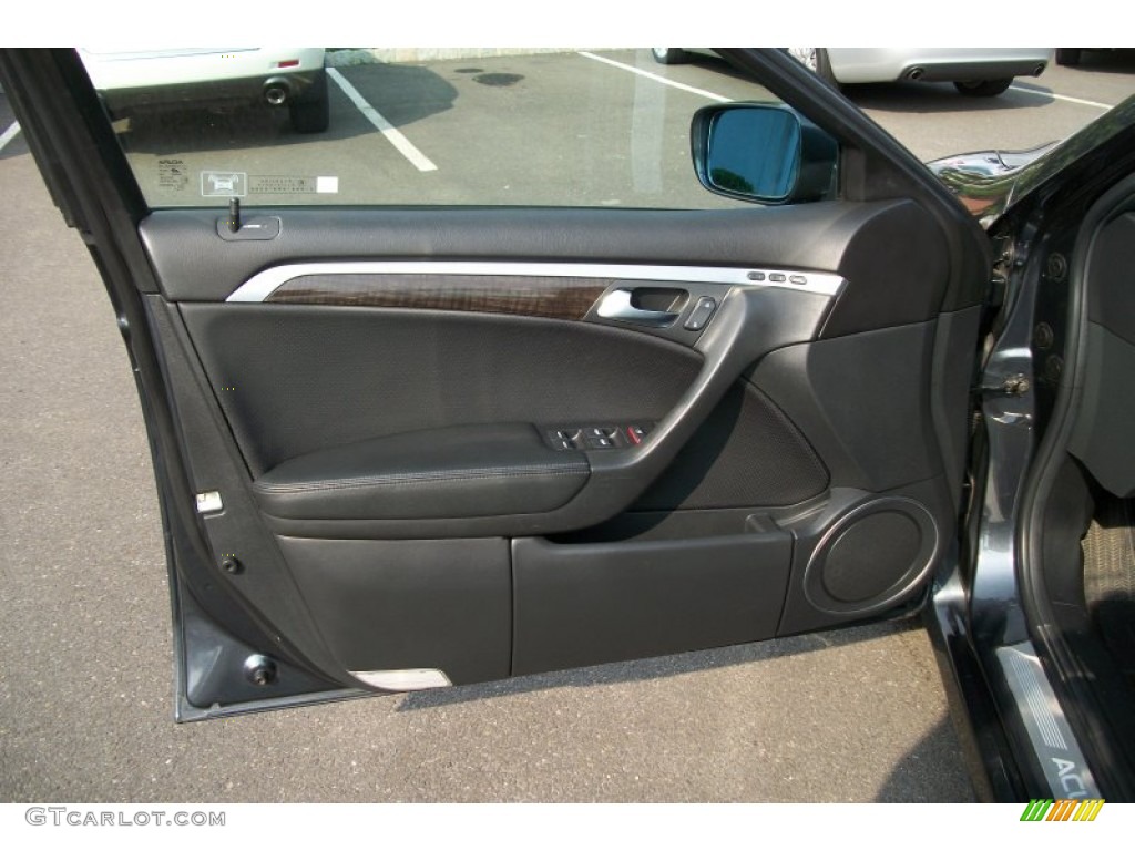 2007 Acura TL 3.2 Ebony Door Panel Photo #68898222